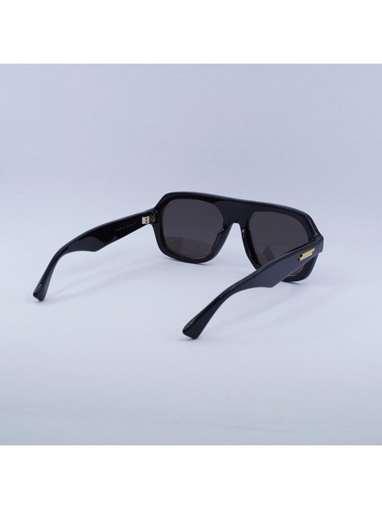 Bottega Veneta BV1217S 001 Sunglasses Black Aviator Frame, Grey Lenses main image 9